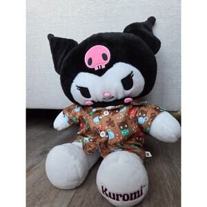 Build-A-Bear Sanrio Kuromi Plush with Gingerbread‎ PJ Shirt